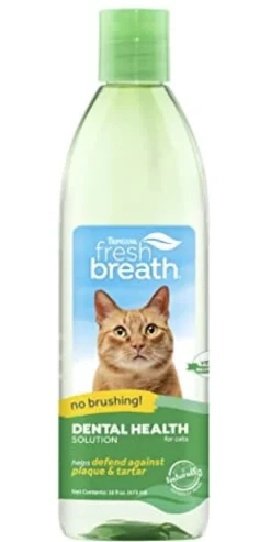 Tropiclean Fresh Breath Oral Care Dental Health Solution for Cats - 16 Oz