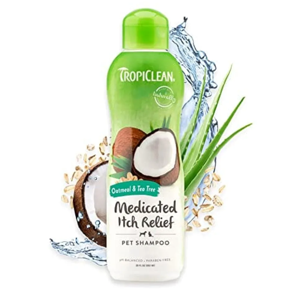Tropiclean Oatmeal Tea Tree Cat and Dog Shampoo - 20 Oz