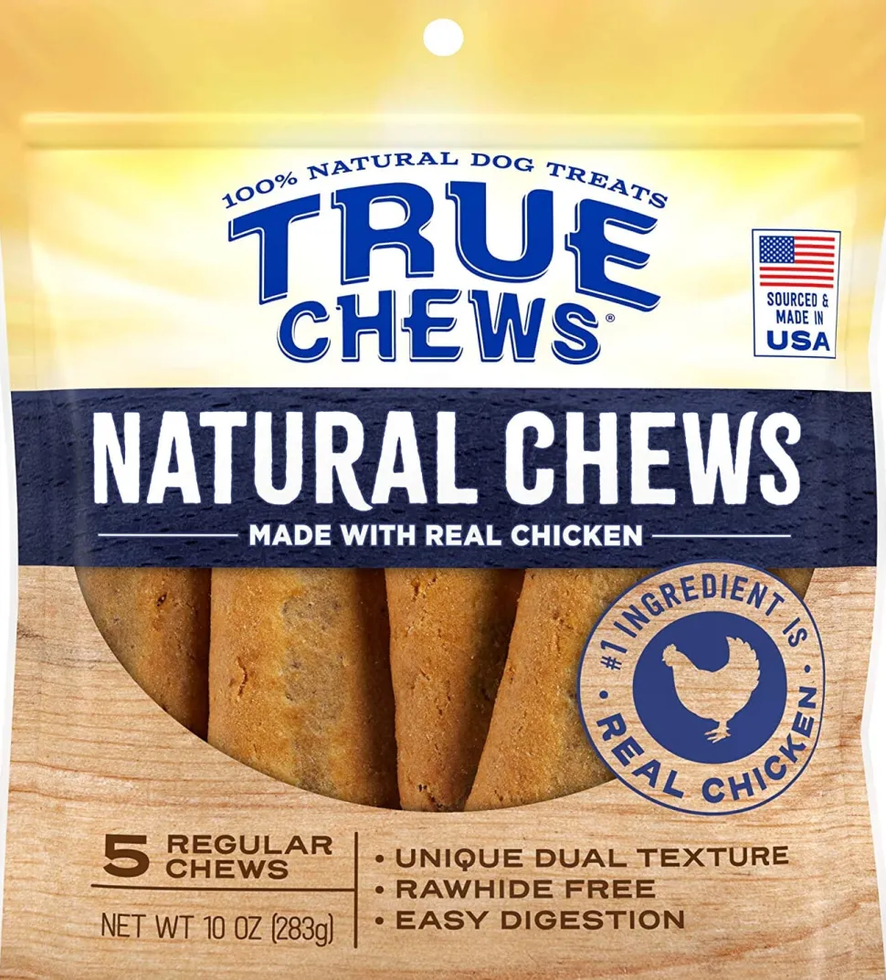 True Chews Natural Chews Natural Dog Chews - Chicken - Reg - 5 Pack