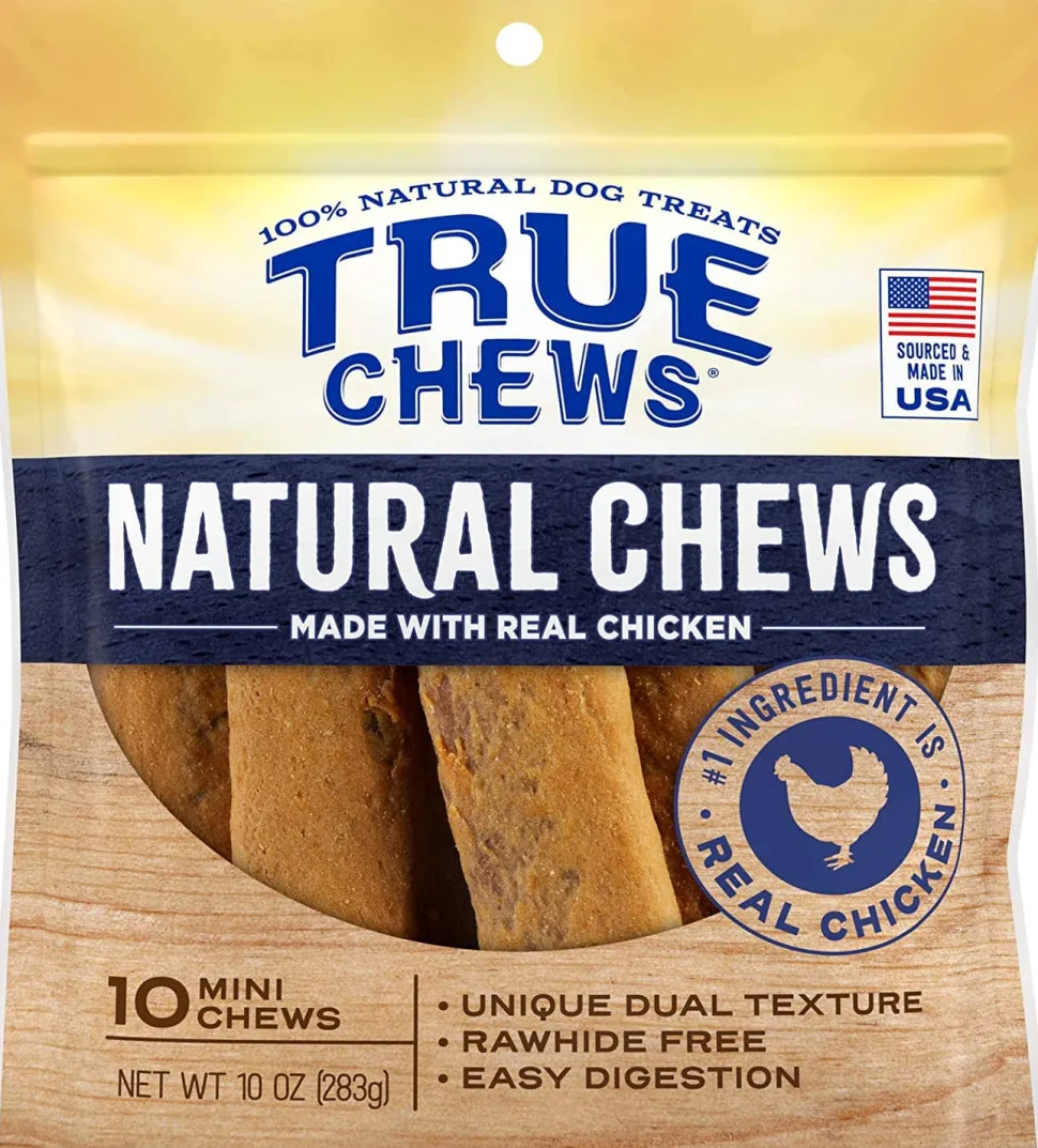 True Chews Natural Chews Natural Dog Chews - Chicken - Mini - 10 Pack