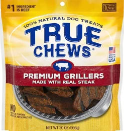 True Chews Premium Grillers Natural Dog Chews - Steak - 20 Oz