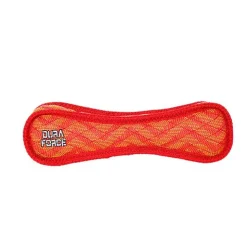Tuffy's Duraforce Bone Zigzag Nylon Fetch Dog Toy - Red