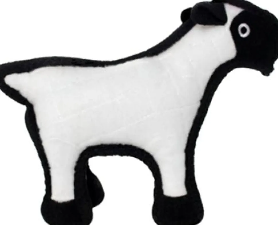 Tuffy's Junior Barnyard Sherman The Sheep Float and Squeak Nylon and Plush Dog Toy - Small