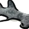 Tuffy's Ocean Creature Hammerhead Shark Float and Squeak Nylon and Plush Fetch Dog Toy