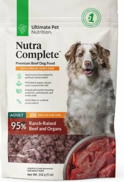 Ultimate Pet Nutrition Nutra Complete Beef Freeze-Dried Dog Food - 5 Oz