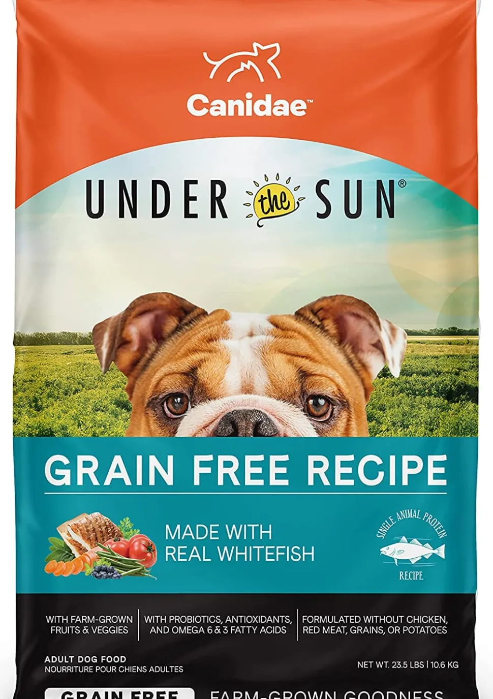 Under The Sun Grain-Free Dry Dog Food - Whitefish - 23.5 Lbs