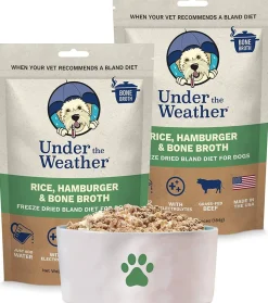 Under the Weather Rice, Hamburger & Bone Broth Freeze-Dried Dog Food - 6.5 oz