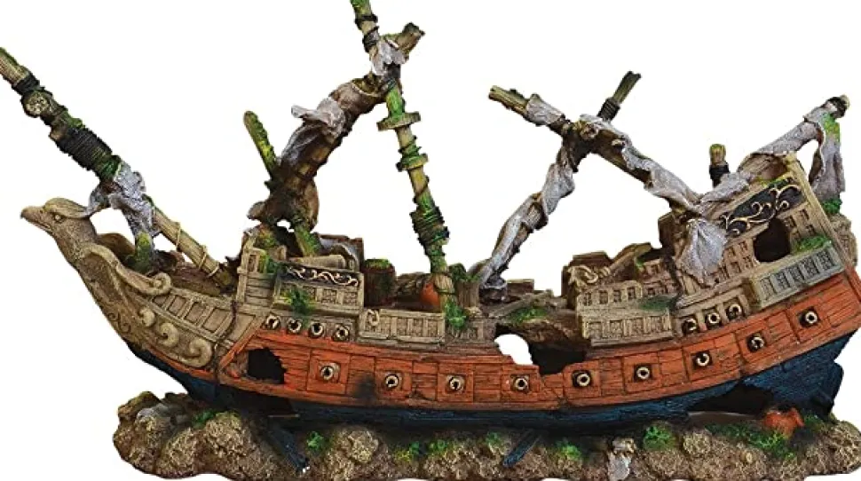 Underwater Treasures Broken Pirate Ship