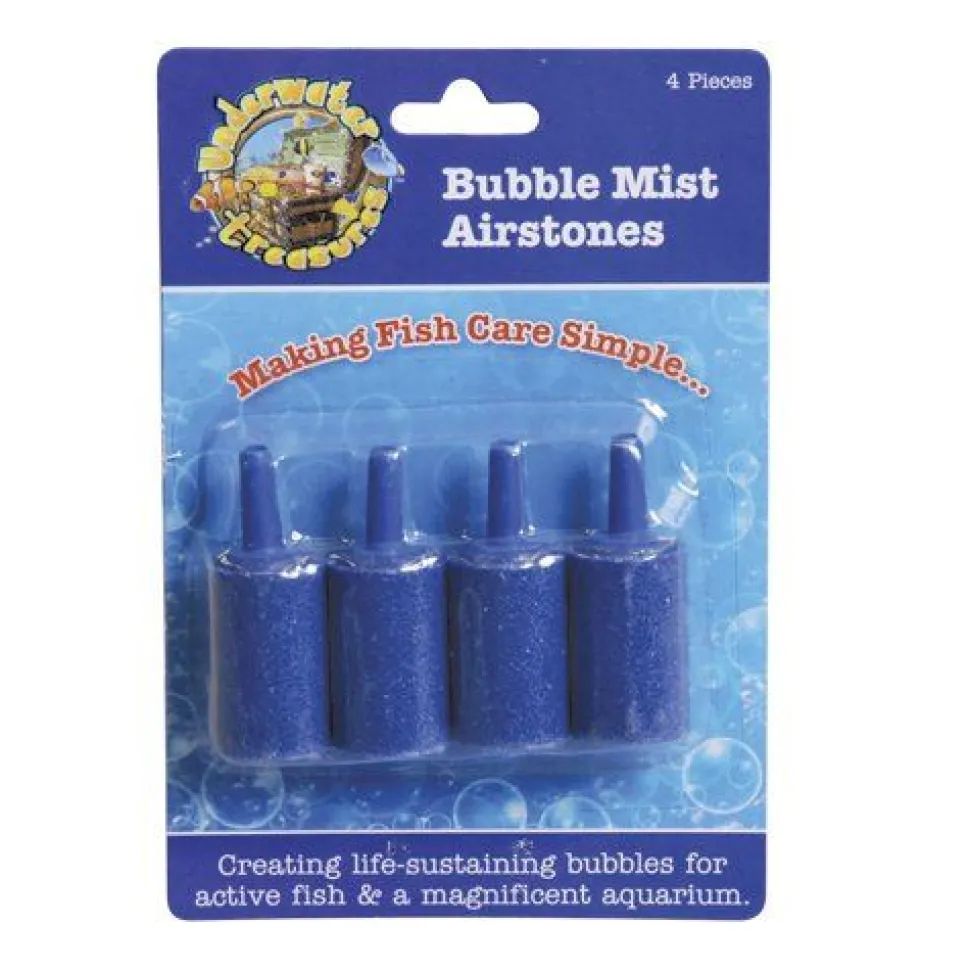 Underwater Treasures Bubble Mist Airstone - Cylindrical - 4 pk