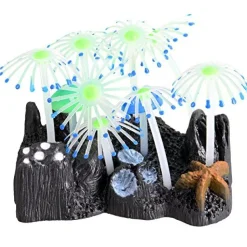 Underwater Treasures Glowing Mushroom Garden - Blue