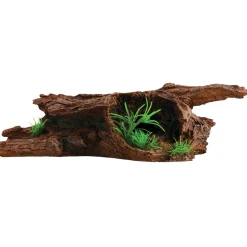 Underwater Treasures Log with Plants