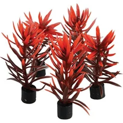 Underwater Treasures Mini Plant - Red and Brown - 3" - 5 pk