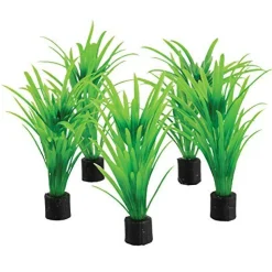 Underwater Treasures Mini Plant - Green Tall Grass - 3.25" - 5 pk