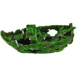 Underwater Treasures Mossy Sunken Ship