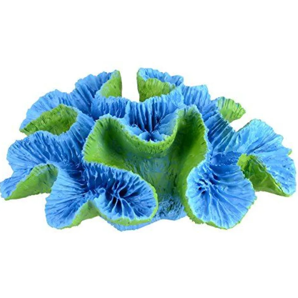 Underwater Treasures Open Brain Coral - Blue - Large