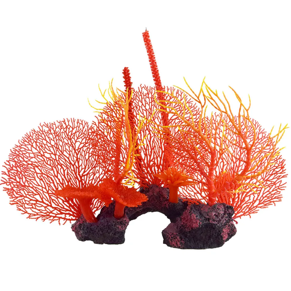 Underwater Treasures Seafan Cluster - Red