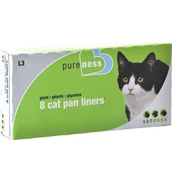 Van Ness Cat Pan Liners - Ivory - Giant - 8 Count