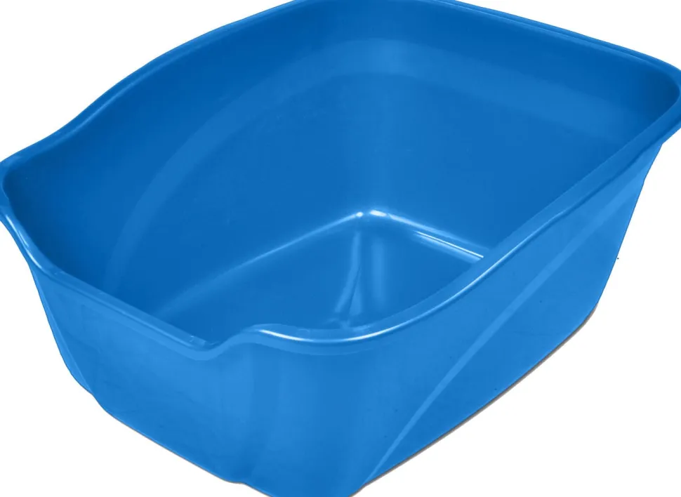 Van Ness High-Sides Cat Litter Pan - Blue - 21 X 17.5 X 9 In