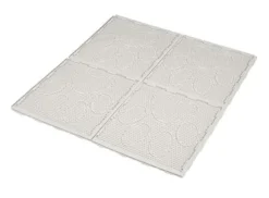 Van Ness Trackless Litter Mat Tiles Cat Mats - White - 4 Pack - 4 Count
