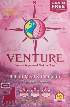 Venture Limited Ingredient Diet Grain-Free Dry Dog Food - Rabbit - 25 Lbs