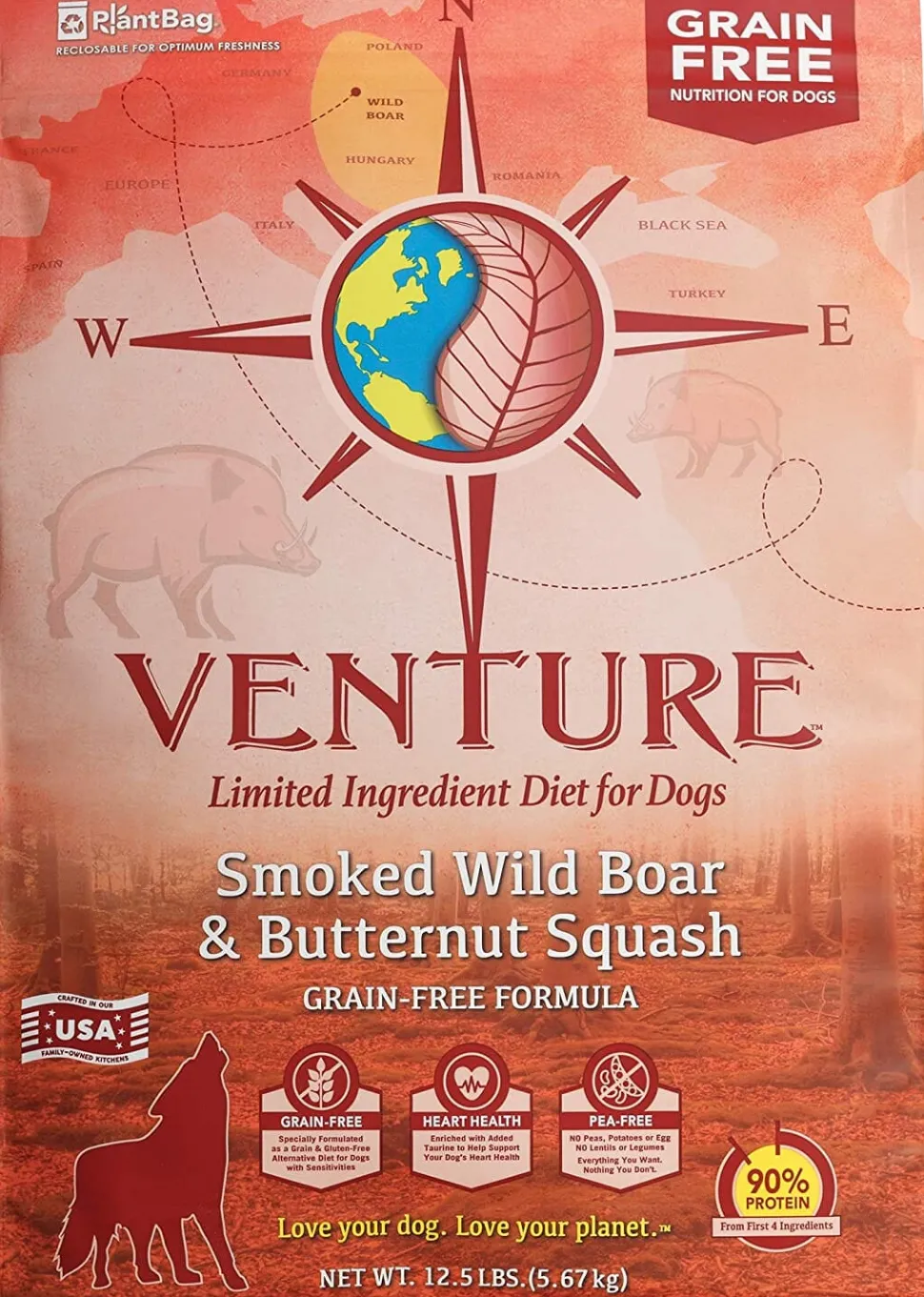 Venture Limited Ingredient Diet Grain-Free Dry Dog Food - Wild Boar - 12.5 Lbs