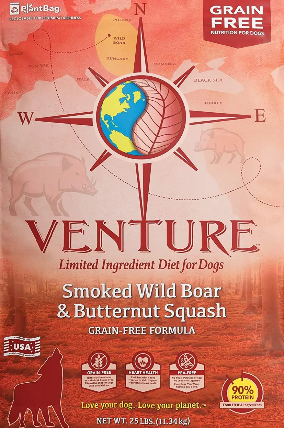 Venture Limited Ingredient Diet Grain-Free Dry Dog Food - Wild Boar - 25 Lbs