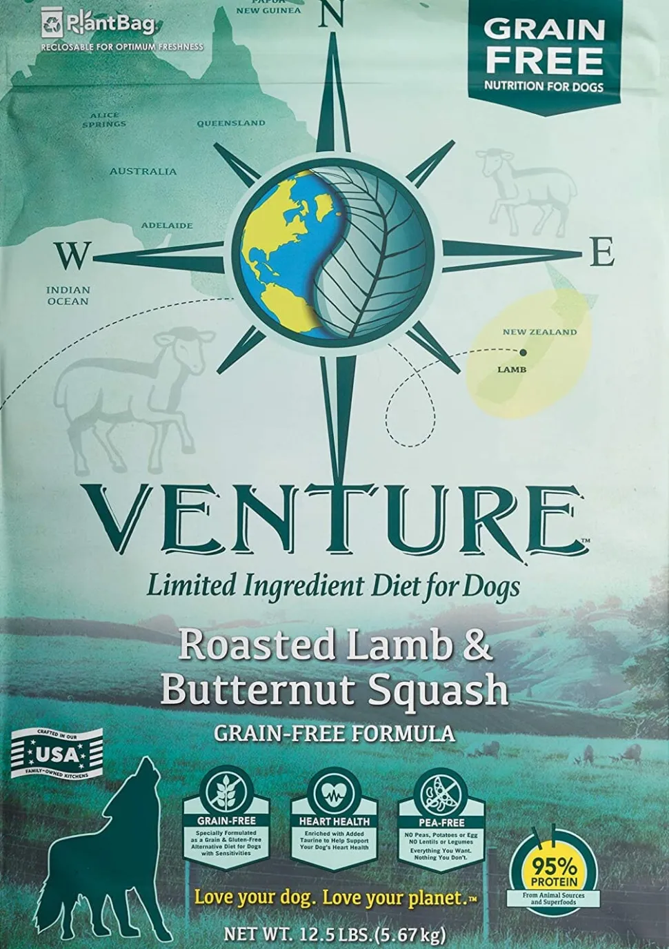 Venture Limited Ingredient Diet Grain-Free Dry Dog Food - Lamb - 12.5 Lbs