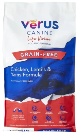 Verus Grain-Free Fresh Meat Formula Life Virtue (Chicken) Dry Dog Food - 4 lb Bag
