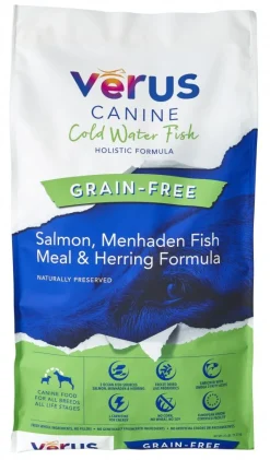 Verus Grain-Free Fresh Meat Formula Cold Water Fish Dry Dog Food - 12 lb Bag