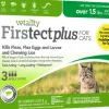 Vetality Firstect Plus Topical Flea and Tick for Cats - Under 1.5 Lbs