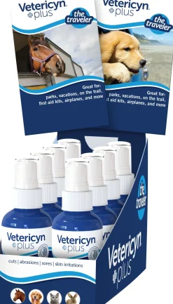 Vetericyn Plus The Traveler Pop Counter Display Veterinary Supplies Sprays/Daubers - 3 Oz - 8 Count