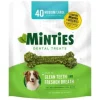 VETIQ Minties Peppermint Flavored Bone Dental Dog Chews Treats - Medium/Large - 32 Oz