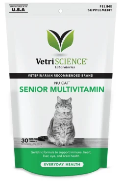 Vetriscience Labs NuCat Senior Cat Chewable Cat Supplements - 30 ct Pouch