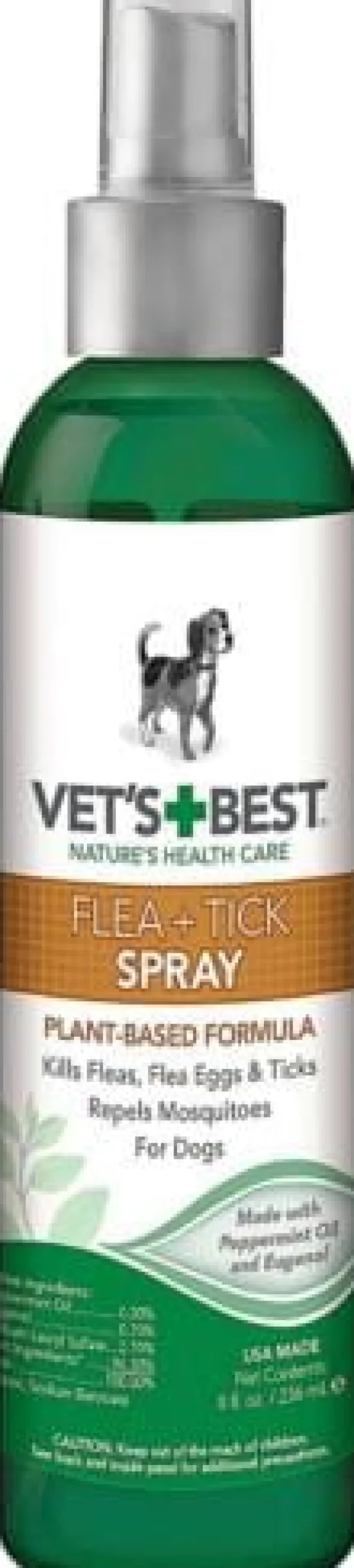 Vet's Best Natural Dog Flea and Tick Spray - 8 oz