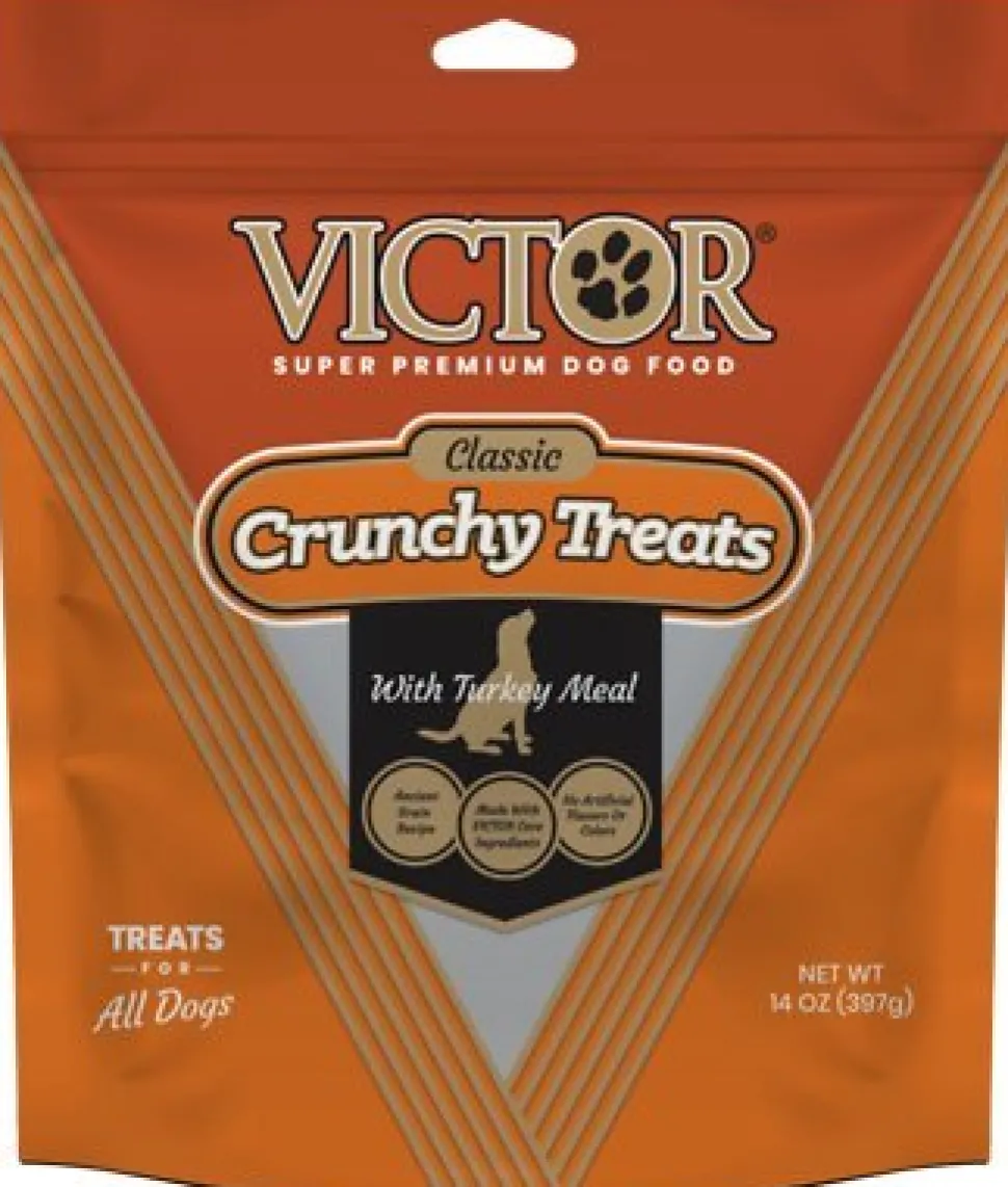 Victor Crunchy Dog Treats with Turkey - 14 oz