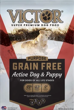 Victor Grain Free Active Puppy and Dog Dry Food Dry Dog Food - 15 lb Bag
