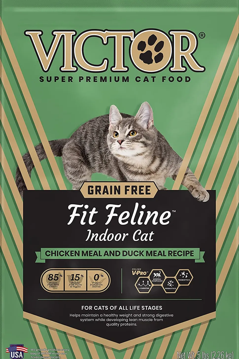 Victor Grain Free Fit Feline Indoor Cat Dry Cat Food - 5 lb Bag
