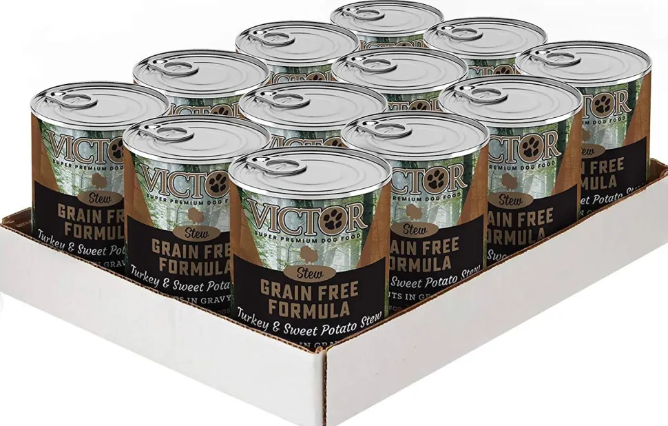 Victor Grain Free Turkey & Sweet Potato Stew Canned Dog Food - 13.2 oz - Case of 12