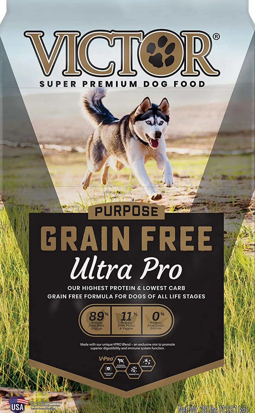 Victor Grain Free Ultra Pro Formula Dry Dog Food - 30 lb Bag