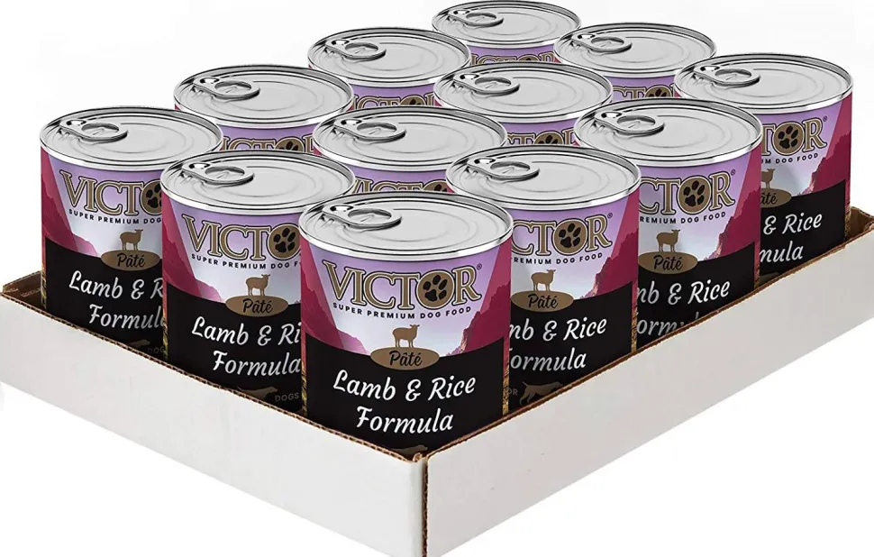 Victor Lamb & Rice Pate Canned Dog Food - 13.2 oz - Case of 12
