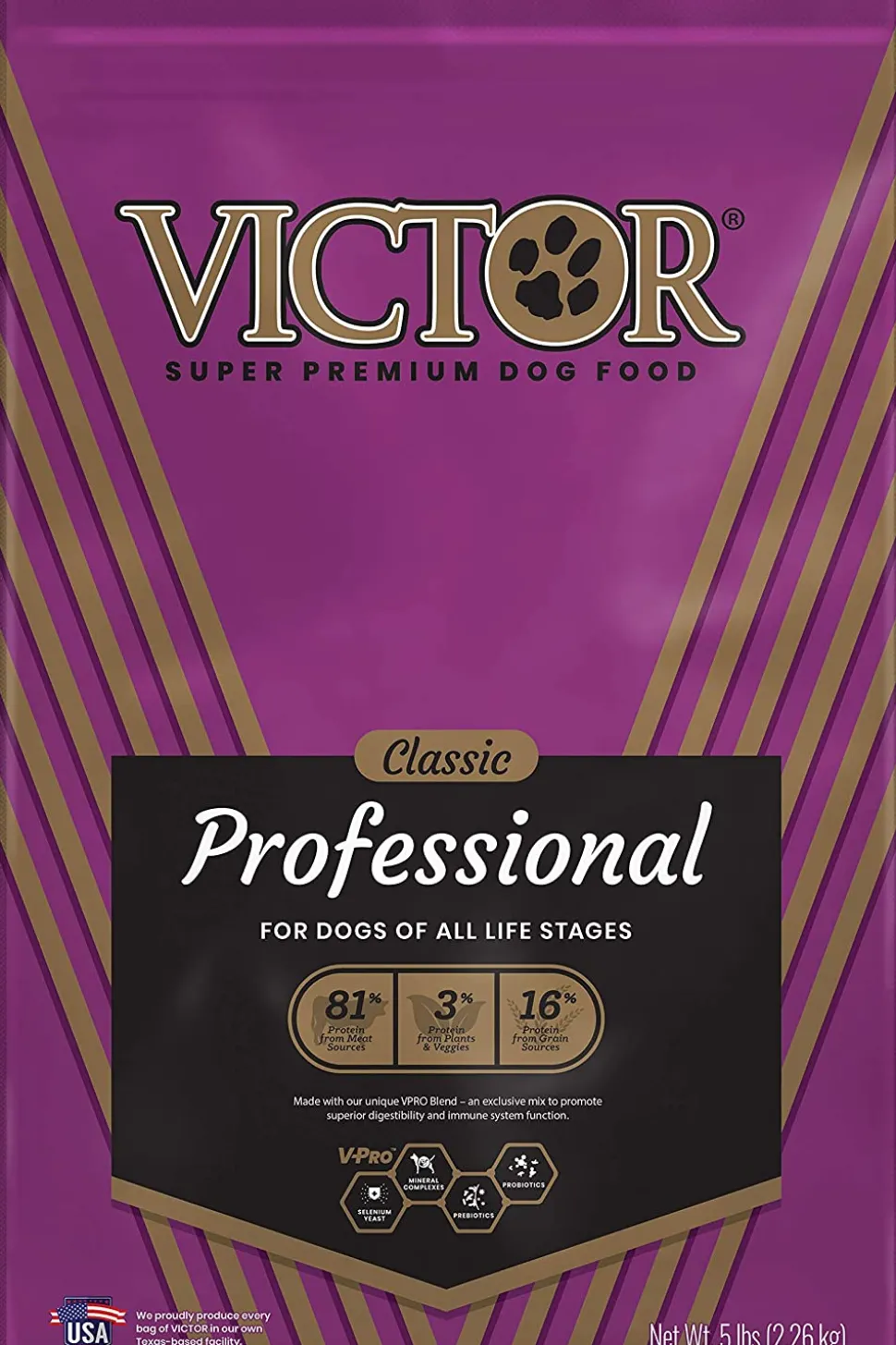 Victor Professional Formula Dry Dog Food - 5 lb Bag