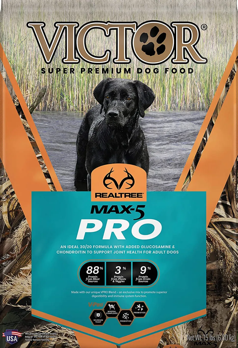 Victor Realtree Max-5 Pro Dry Dog Food - 15 lb Bag