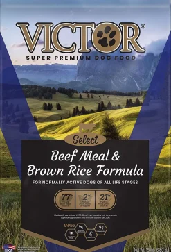 Victor Select Beef & Rice Formula Dry Dog Food - 15 lb Bag