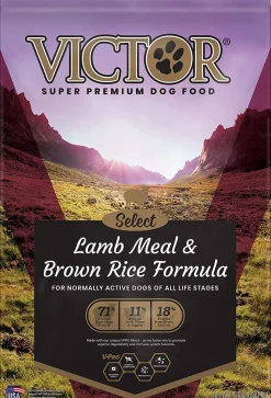 Victor Select Lamb & Rice Formula Dry Dog Food - 15 lb Bag