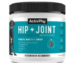 Virbac Activphy Honesty Bites Senior Anti-Inflammatory Hip and Joint Supplement Dog Chews - 75 Count
