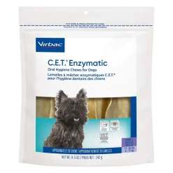 Virbac CET Enzymatic Oral-Hygiene Dental Dog Chews - 30 Count