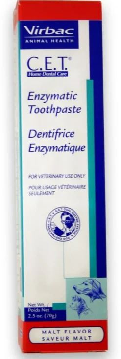 Virbac C.E.T. Enzymatic Pet Toothpaste Malt Flavor for Dogs and Cats