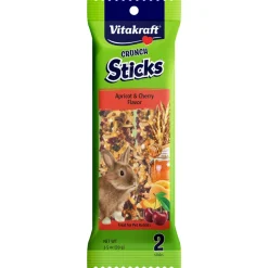 Vitakraft Crunch Sticks - Apricot & Cherry Flavor Rabbit Treat - 3.5 oz
