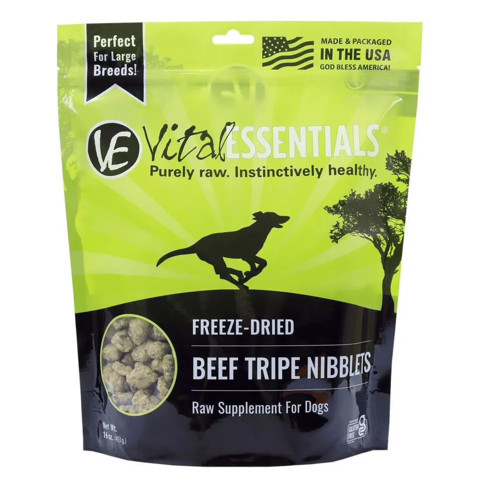 Vital Essentials Beef Tripe Freeze-Dried Dog Treats - 1 Lb