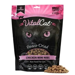 Vital Essentials Chicken Mini Nibs Freeze-Dried Cat Food - 12 Oz